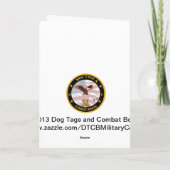 Carte militaire d'obtention du diplôme de (Dos)