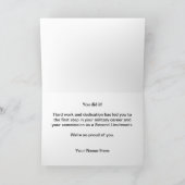 Carte militaire d'obtention du diplôme de l'Armée (Intérieur)