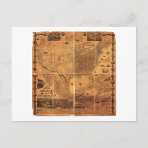 Carte militaire États-Unis par J Smith (1864)