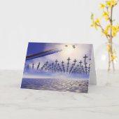 Carte Militaire - Journée commémorative; Hommage en mer (Fleur jaune)