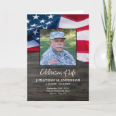 Carte Militaire - USA Flag Celebration of Life - Funérai (Devant)
