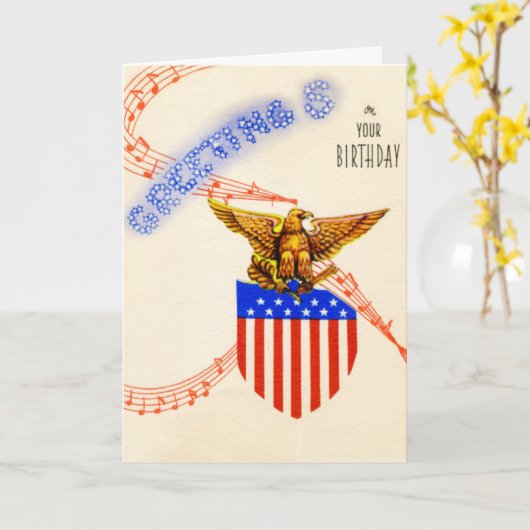 Carte militaire vintage (Fleur jaune)