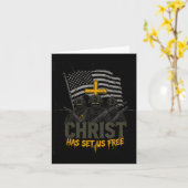 Carte Military Christian Design Soldier Army Prayer Fait (Fleur jaune)