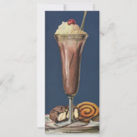 Milkshake à la glace vintage, crème fouettée et ce
