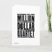 Carte Million Dollar Quartet Elvis (Dos)