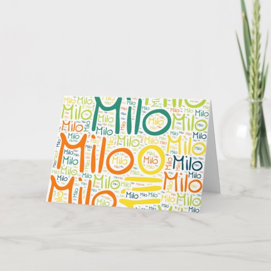 Carte Milo (Devant)