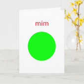 Carte mim (Fleur jaune)