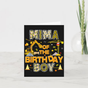 Carte Mima de l'ouvrier du bâtiment qui fête son anniver