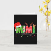 Carte Mimi Claus Christmas Lights Pajama Family Matching (Fleur jaune)