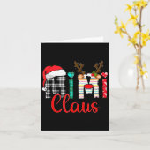 Carte Mimi Claus Reindeer Christmas (Fleur jaune)