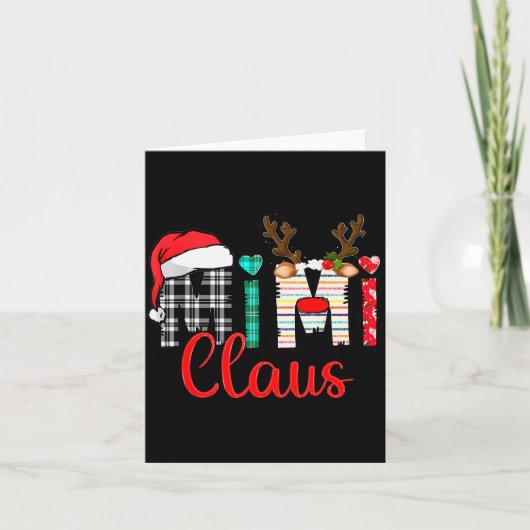 Carte Mimi Claus Reindeer Christmas (Devant)