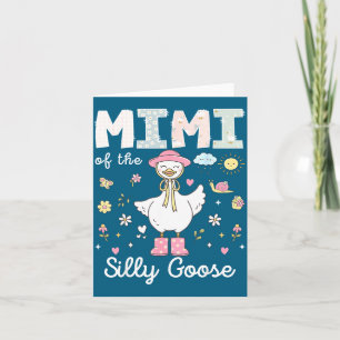 Carte Mimi de l'oie idiote fille de 1 an famille