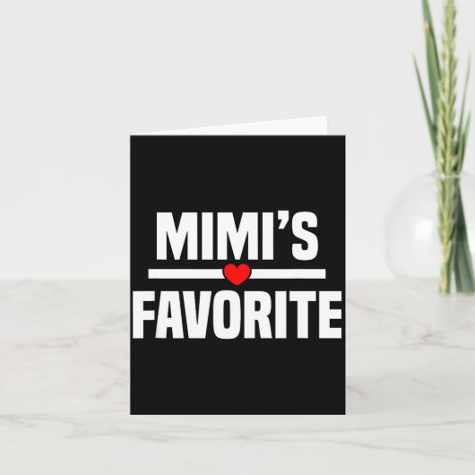 Carte Mimi's Favorite Granhild Funny Grandson Granddaugh (Devant)