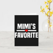 Carte Mimi's Favorite Granhild Funny Grandson Granddaugh (Fleur jaune)