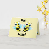 Carte Mine BEE - Saint-Valentin (Fleur jaune)