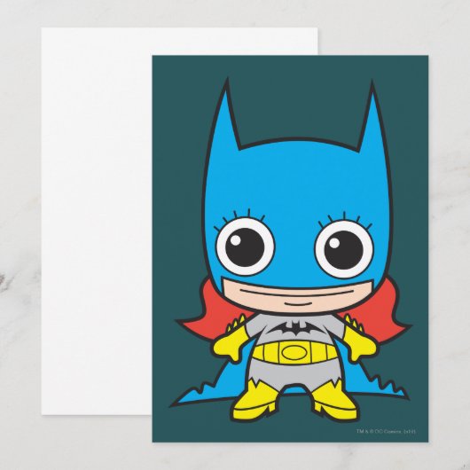 Carte Mini Batgirl (Devant / Derrière)