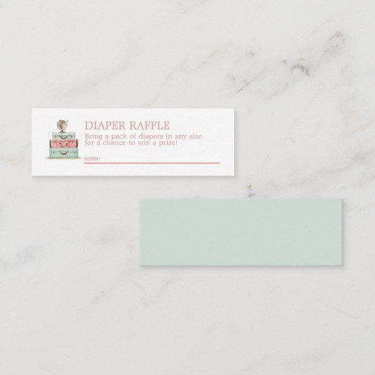 Carte Mini Boîtier Moissonneuse Thème Voyage (Devant / Derrière)