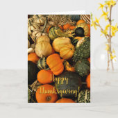 Carte Mini Citrouilles Et Gourds Assortiment Automne Pho (Fleur jaune)