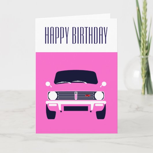 Carte Mini-club rose classique (Devant)