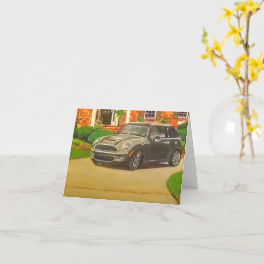 Carte Mini Cooper (Fleur jaune)