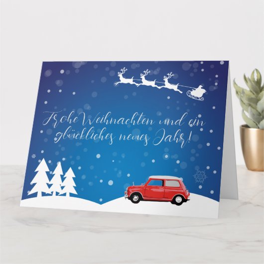 Carte Mini Cooper Joyau de Noël (Petite plante)