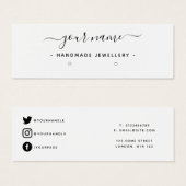 Carte mini-écran d'oreille simple (Devant & derrière)