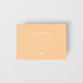 Carte Mini écriture manuscrite Élégante Fête des Mères M