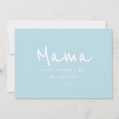 Carte Mini écriture manuscrite Élégante Fête des Mères M (Devant)