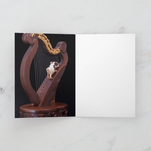 Carte Mini Explorer Harp Greeting Card (Intérieur)