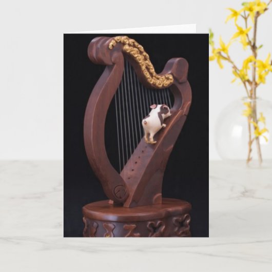 Carte Mini Explorer Harp Greeting Card (Fleur jaune)