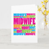 Carte Mini-femme colorée (Fleur jaune)