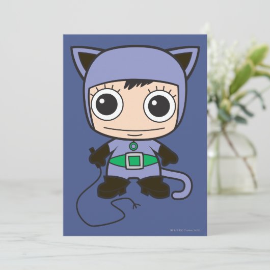 Carte Mini Femme de chat (Debout devant)