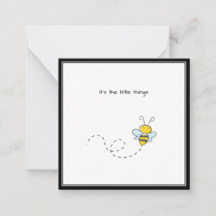 Carte Mini Merci Bumble Bee