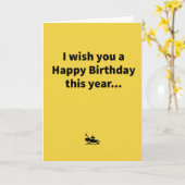 Carte Mini Mower - Anniversaire (Fleur jaune)