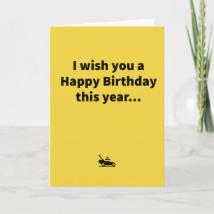 Carte Mini Mower - Anniversaire