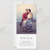 Carte mini photo Nouvel An (Devant)