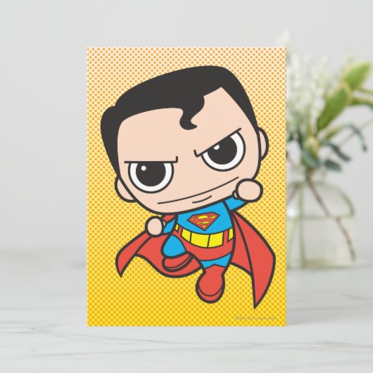 Carte Mini Superman volant (Debout devant)