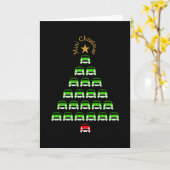 Carte Mini-voiture classique de Noël (Fleur jaune)