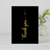 Carte miniature en or noir Merci noir (Debout devant)