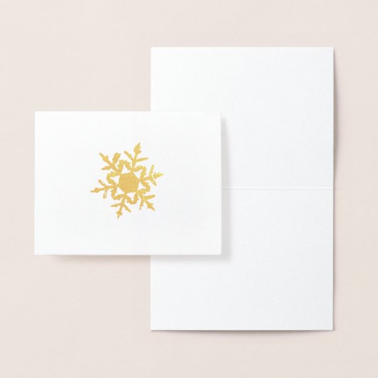 Carte miniature Gold Winter Snowflake (Affichage)