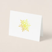Carte miniature Gold Winter Snowflake (Devant)