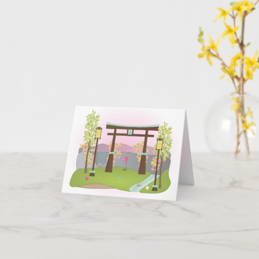 Carte Miniature Golf Course (Fleur jaune)