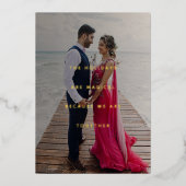 Carte miniature Gratitude Photo Holiday Gold (Recto)