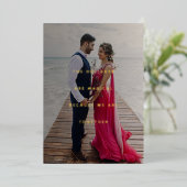 Carte miniature Gratitude Photo Holiday Gold (Debout devant)