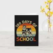 Carte Miniature Schnauzer Chien Retro Garçons Filles 100 (Fleur jaune)