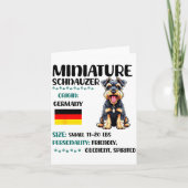Carte Miniature Schnauzer Origin Funny Mini Schnauzer Lo (Devant)