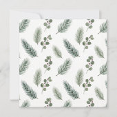 Carte Minimal Christmas Pine Pattern, Scandi Style (Devant)