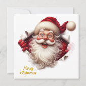 Carte Minimal Christmas Postcard | Line Art Tree | Kalir (Devant)