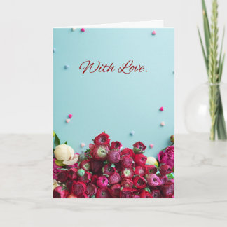 Carte Minimal Floral Greeting Card – With Love Botanical