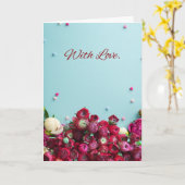 Carte Minimal Floral Greeting Card – With Love Botanical (Fleur jaune)
